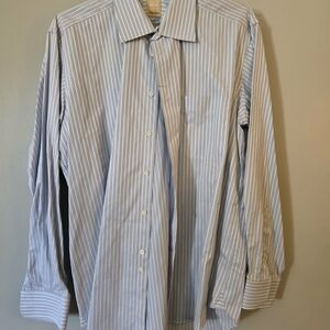 Ike Behar Light Blue Striped Dress Shirt